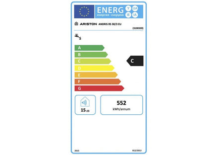 ARISTON  AN RS 30/3 EU 30 LITERES ELEKTROMOS VÍZMELEGÍTŐ - FELSŐS