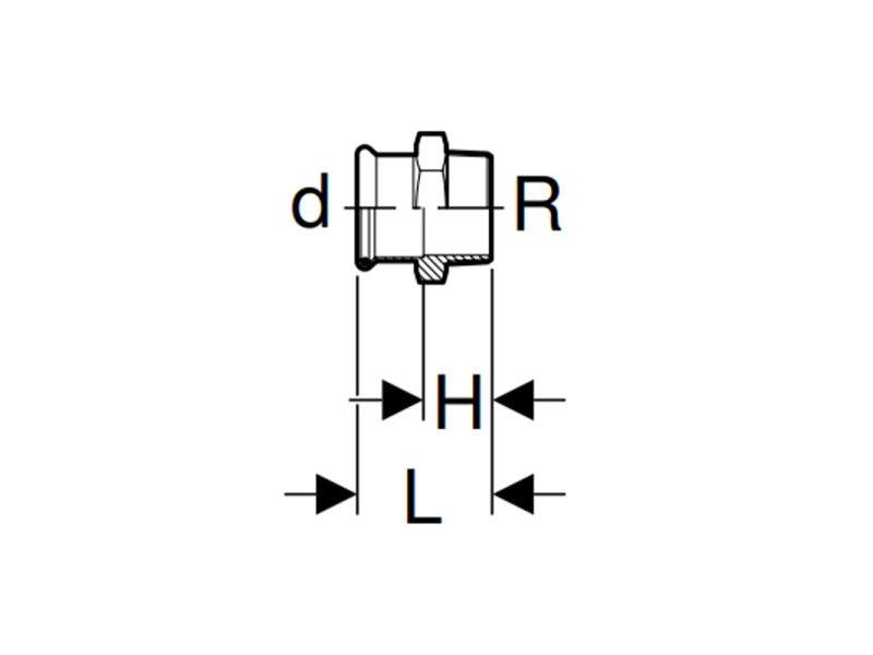 GEBERIT MAPRESS 35X1" KM ÁTMENETI IDOM
