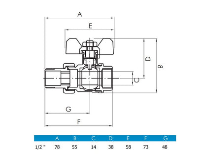 1/2" KB HOLL GOLYÓSCSAP REMER   10/120#