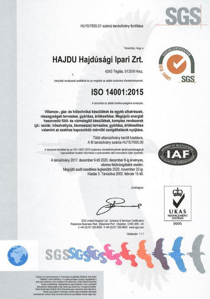 HAJDU STA200C  SOLAR TÁROLÓ 1 HŐCSERÉLŐS