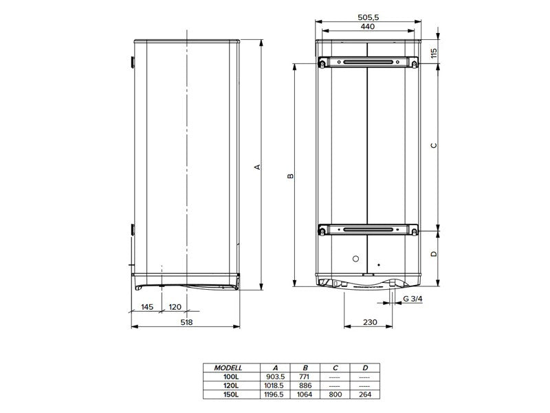 ARISTON  QUADRIS WIFI 100 EU VILLANYBOJLER
