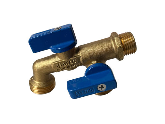 KERTI CSAP 1/2"-3/4"-3/4" NANO DUAL RÉZ, VISSZACSAPÓ SZELEPPEL, ARCO VITAQ  21#