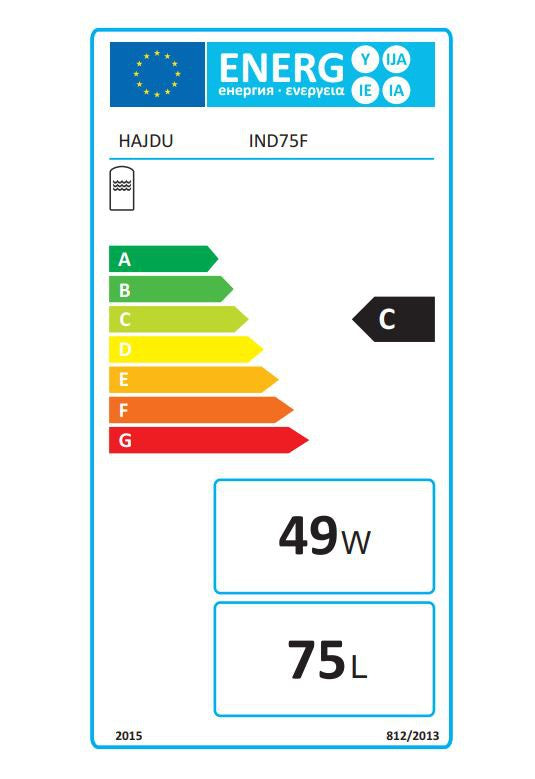 HAJDU IND75F INDIREKT TÁROLÓ FALI, 1 HŐCSERÉLŐ ERP