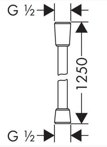 HANSGROHE ISIFLEX GÉGECSŐ 1,25 M