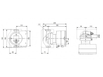 GRUNDFOS MAGNA3 25-100  HW