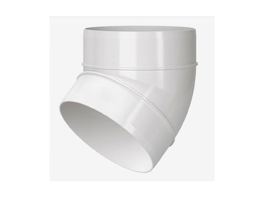 VENTS PVC 125/45° ÍV FEHÉR - 591