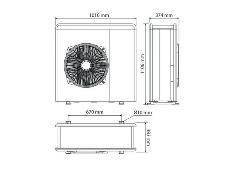 ARISTON NIMBUS COMPACT 80 M NET R32, MONOBLOKKOS HŐSZIVATTYÚ, 8KW, BELTÉRI, 1FÁZISÚ, HMV