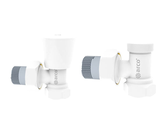 ARCO 1/2" RADIÁTORSZELEP SZETT SAROK, FEHÉR