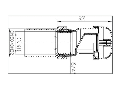 HL 904 LÉGBESZIVÓ SZELEP DN40