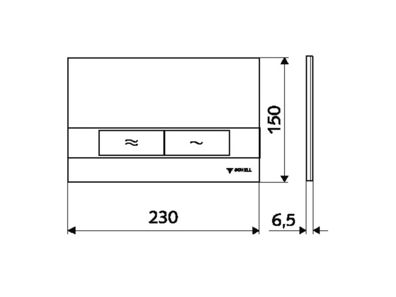 SCHELL WC NYOMÓLAP MONTUS BOARD KRÓM