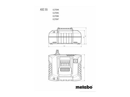 METABO TÖLTŐ - ASC 55, 12-36V, "AIR COOLED", EU
