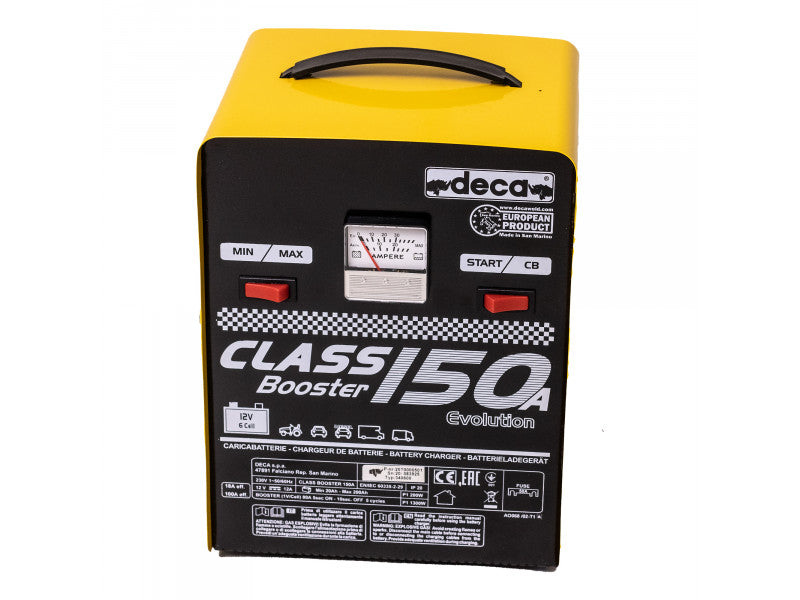DECA CLASS BOOSTER150A akkumulátor indító-töltő (bikázás 135A, 12V, 18A, max. 200 Ah)