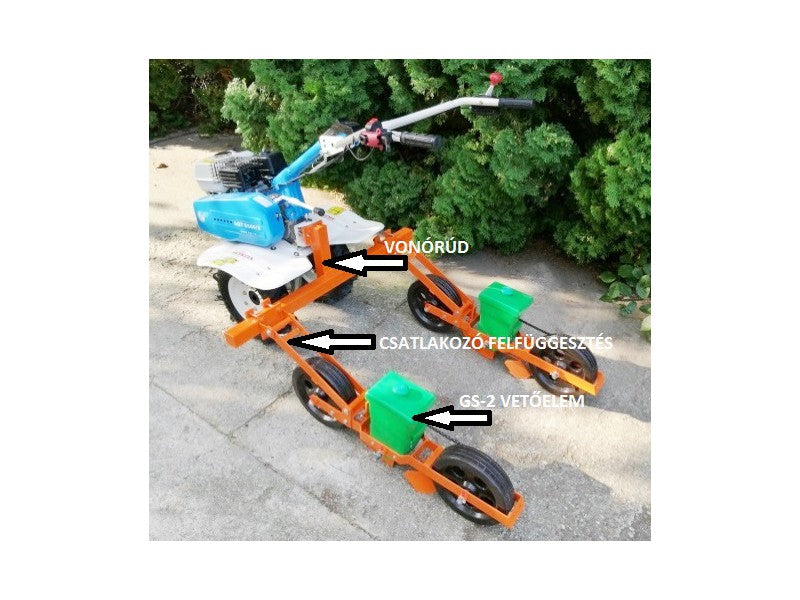 Csatlakozó felfüggesztés GS2 vetőelem - rotakapa vonórúd (47cm)
