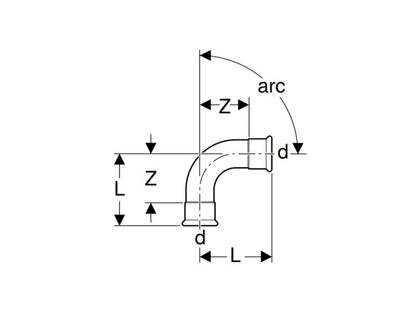 GEBERIT MAPRESS 42/90° BB KÖNYÖK