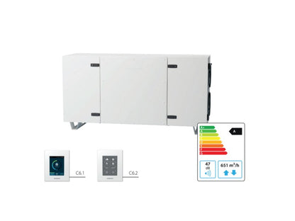 KOMFOVENT DOMEKT LÉGKEZELŐ CF-700-H-R1-F7/M5-C6 KERESZTÁRAMÚ FEKVŐ
