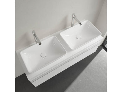 VILLEROY & BOCH VENTICELLO SZÖGLETES MOSDÓ, CSAPLYUKFURAT NÉLKÜL, TÚLFOLYÓVAL, 55X36CM