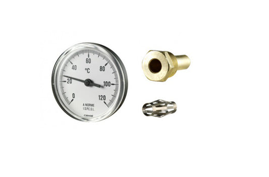 HŐMÉRŐ KÖR 120°C 5CM BENYÚLÁSSAL 63MM HÁTSÓS CEWAL