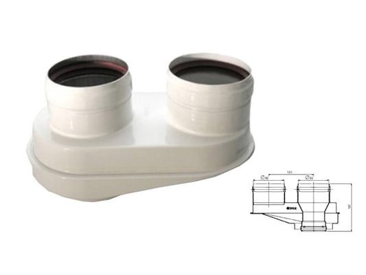 AKCIÓS BERETTA FÜSTGÁZ SZÉTVÁLASZTÓ IDOM 80/80 ALU/ALU !!