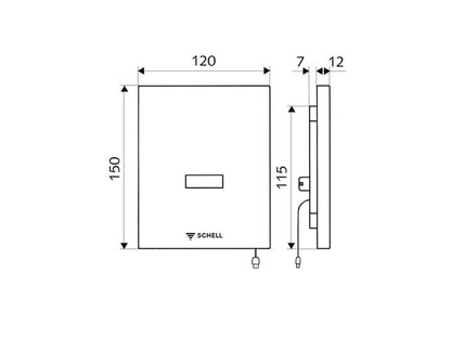 SCHELL EDITION INFRA VIZELDEVEZÉRLÉS 230V - SAVÁLLÓ