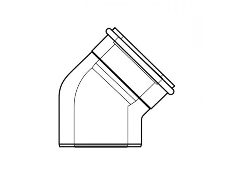 ALMEVA LIK KÖNYÖK IDOM  KONC. 45°  80/125   LIK-PPH/PPH
