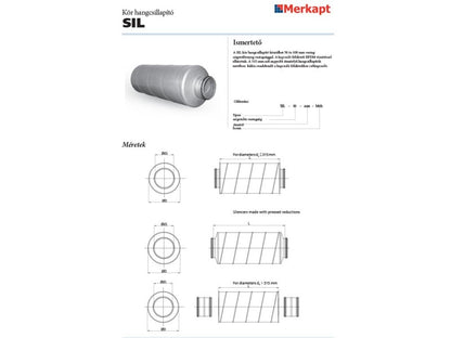 ALNOR HANGCSILLAPÍTÓ, 50MM ÜVEGGYAPOT, 300X1250MM, 200
