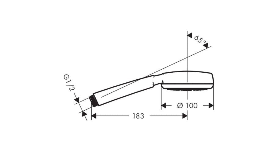 HANSGROHE CROMETTA 100 1JET KÉZIZUHANY