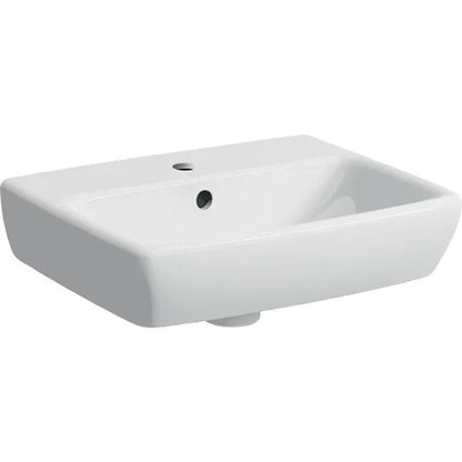 GEBERIT SELNOVA SQUARE KÉZMOSÓ, 45 CM X 16 CM X 35 CM, CSAPLYUK KÖZÉPEN, TÚLFOLYÓVAL !!