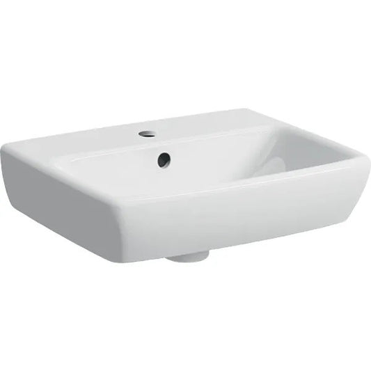 GEBERIT SELNOVA SQUARE KÉZMOSÓ, 45 CM X 16 CM X 35 CM, CSAPLYUK KÖZÉPEN, TÚLFOLYÓVAL !!