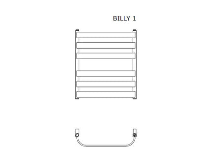 RADECO BILLY 1 CSŐRADIÁTOR  595X530 298W RAL 9016  #