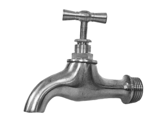 KERTI KIFOLYÓ SZELEP KRÓM, SIMA VÉGŰ 1/2" 460012