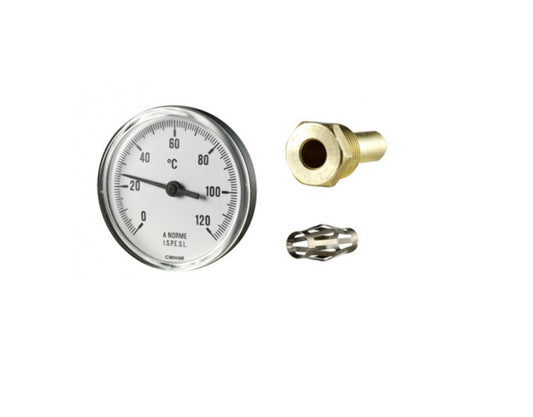 HŐMÉRŐ KÖR 120°C CSŐRE RÖGZÍTHETŐ KONTAKT - 63MM CEWAL