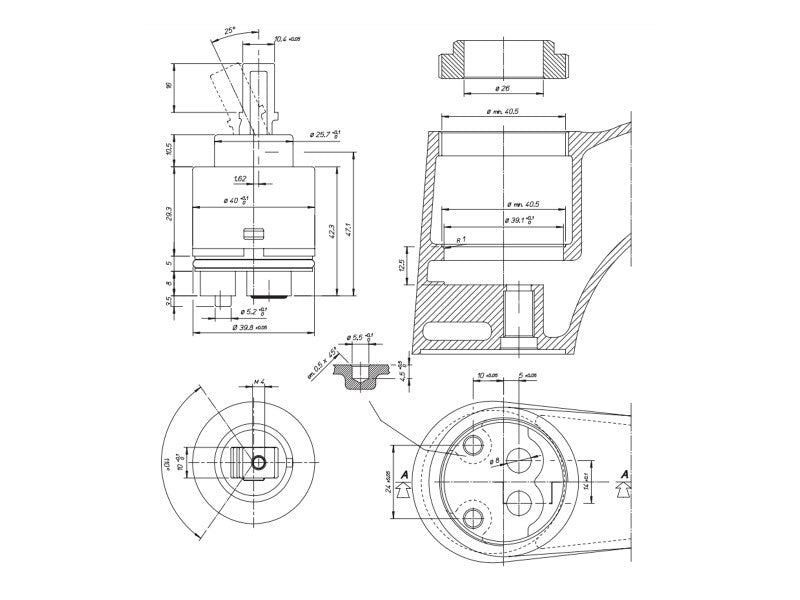 REMER KERÁMIABETÉT 40MM MAGAS, (PL.KISS) MOSDÓ,KÁD, BIDET
