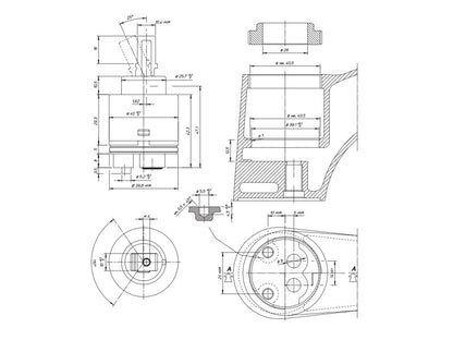 REMER KERÁMIABETÉT 40MM MAGAS, (PL.KISS) MOSDÓ,KÁD, BIDET