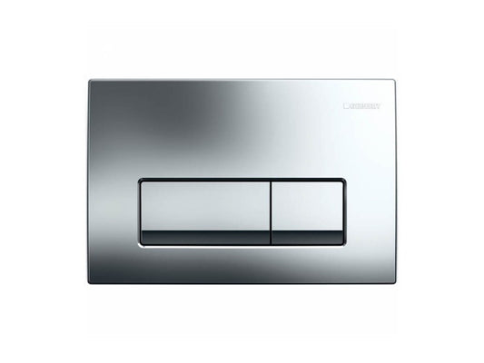GEBERIT NYOMÓLAP DELTA 51 FÉNYES KRÓM BASIC !!