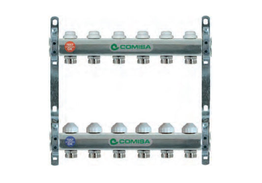 COMISA OSZTÓ-GYŰJTŐ SZELEPES. INOX - FŰTÉSRE 9 KÖR