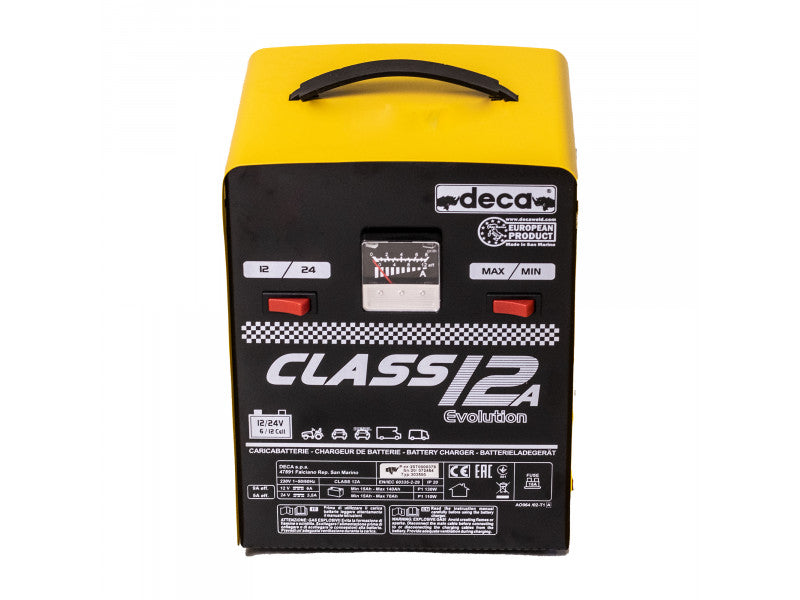 DECA CLASS12A akkumulátortöltő (12/24V, 9A, max. 140Ah)