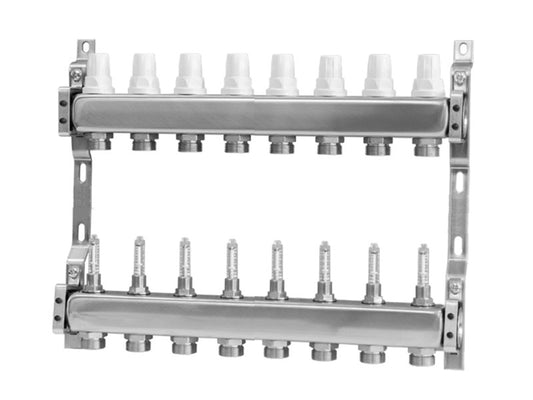 FOCUS FLOW OSZTÓ-GYŰJTŐ 8 KÖR, ÁRAMLÁSMÉRŐVEL, INOX M28