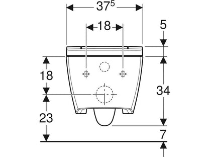 GEBERIT AQUACLEAN SELA KOMPLETT HIGIÉNIAI BERENDEZÉS FALI WC-VEL, ALPIN FEHÉR