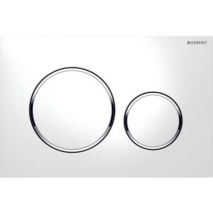 GEBERIT NYOMÓLAP SIGMA 20 - FEHÉR, FÉNYES KRÓM