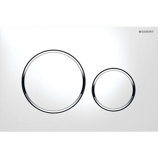GEBERIT NYOMÓLAP SIGMA 20 - FEHÉR, FÉNYES KRÓM