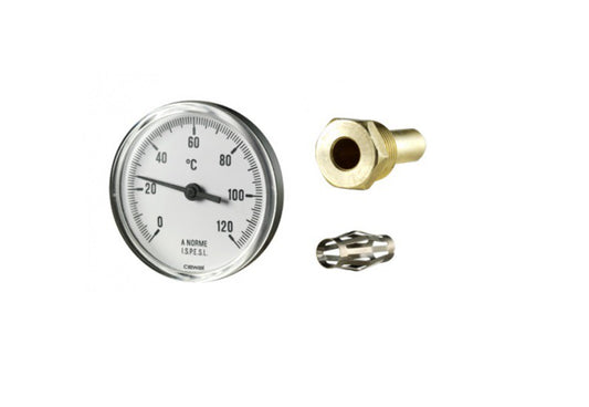 HŐMÉRŐ KÖR 120°C 5CM BENYÚLÁSSAL 40MM HÁTSÓS CEWAL