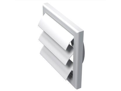 VENTS SZELLŐZŐRÁCS MV100VJ ABS GRAVITÁCIÓS, FEHÉR