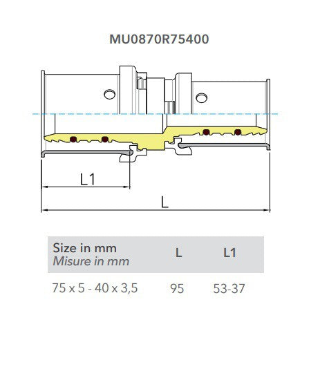 COMISA PRESS 75X5-40X3,5 TOLDÓ SZŰKÍTETT