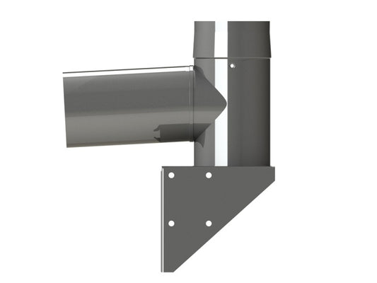 ALMEVA LAB KÖNYÖKIDOM 87° FALIKONZOLLAL 80/125   LAB