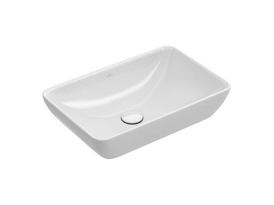 VILLEROY & BOCH VENTICELLO SZÖGLETES MOSDÓ, CSAPLYUKFURAT NÉLKÜL, TÚLFOLYÓVAL, 55X36CM
