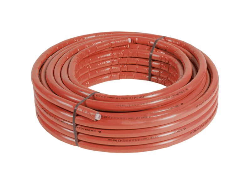 COMISA 20X2 ÖTRÉTEGŰ CSŐ 6MM SZIGETELT PE-RT PIROS - JANSEN SWISS