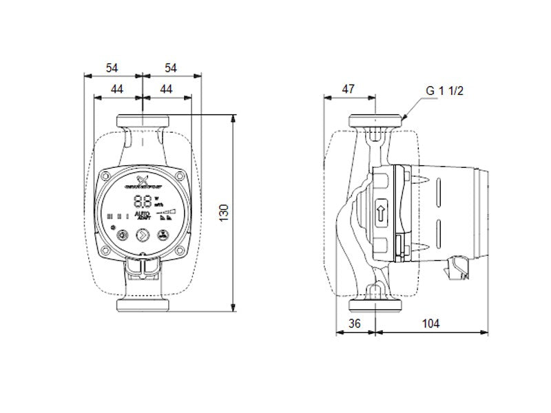 GRUNDFOS ALPHA2 25-80 130 1X230V