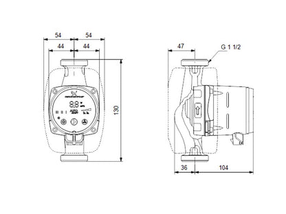 GRUNDFOS ALPHA2 25-80 130 1X230V