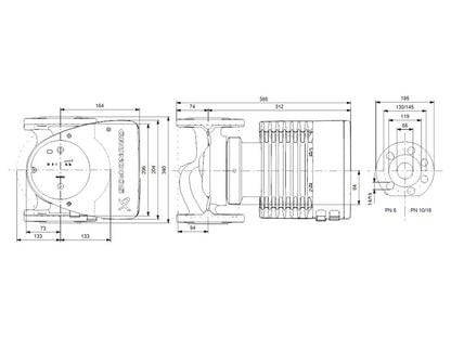 GRUNDFOS MAGNA1 65-120 F 340 1x230V PN6/10 FŰTÉSI KERINGETŐ SZIVATTYÚ