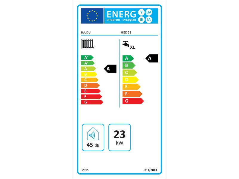 HAJDU HGK 28 EU KONDENZÁCIÓS KOMBI GÁZKAZÁN, FALI, HMV, SOLÁR, 28KW,